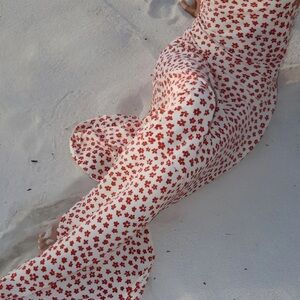 Red Floral Maxi Dress